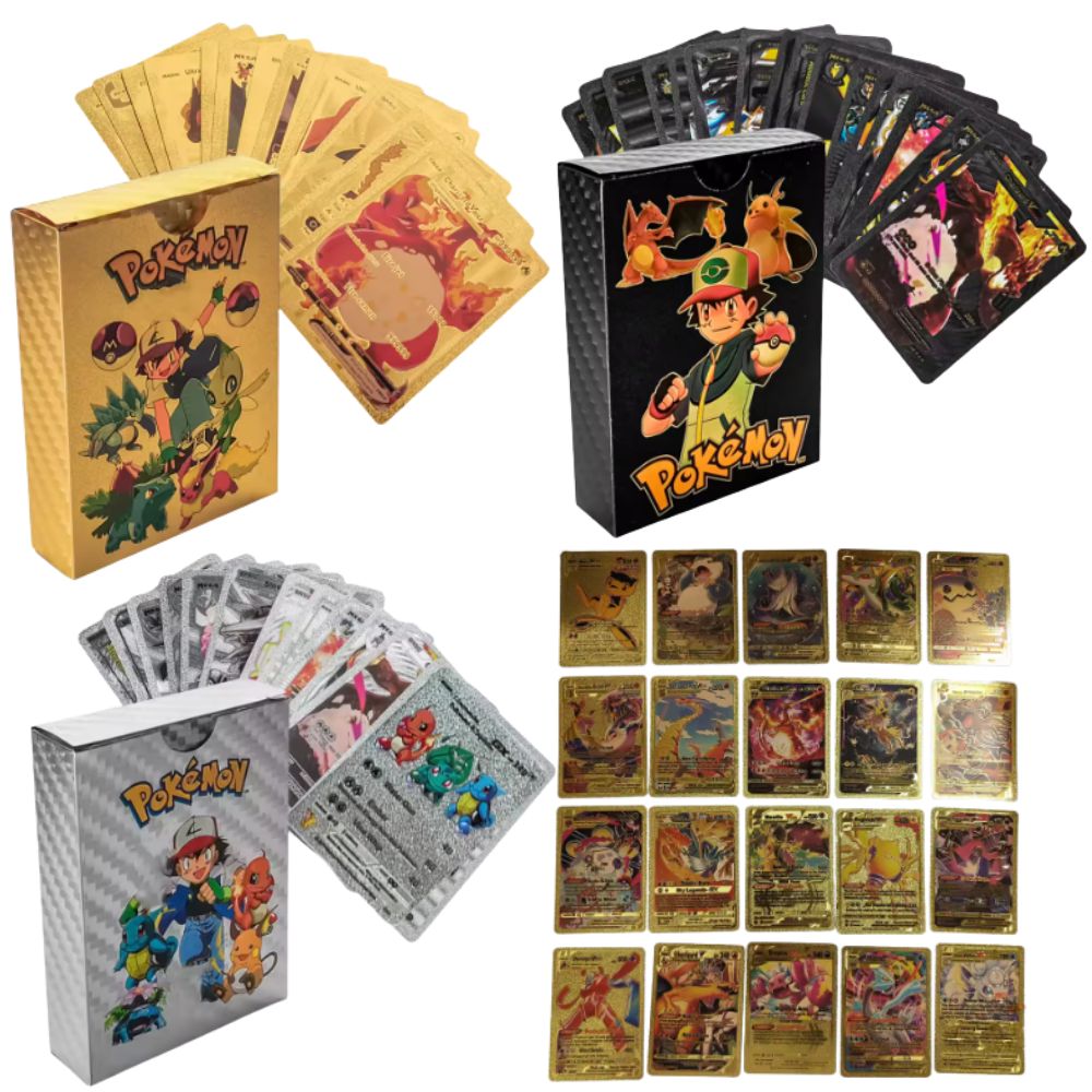 Party Games In Spanish - 55 stuks Pokémon-kaarten Vmax GX Gold
