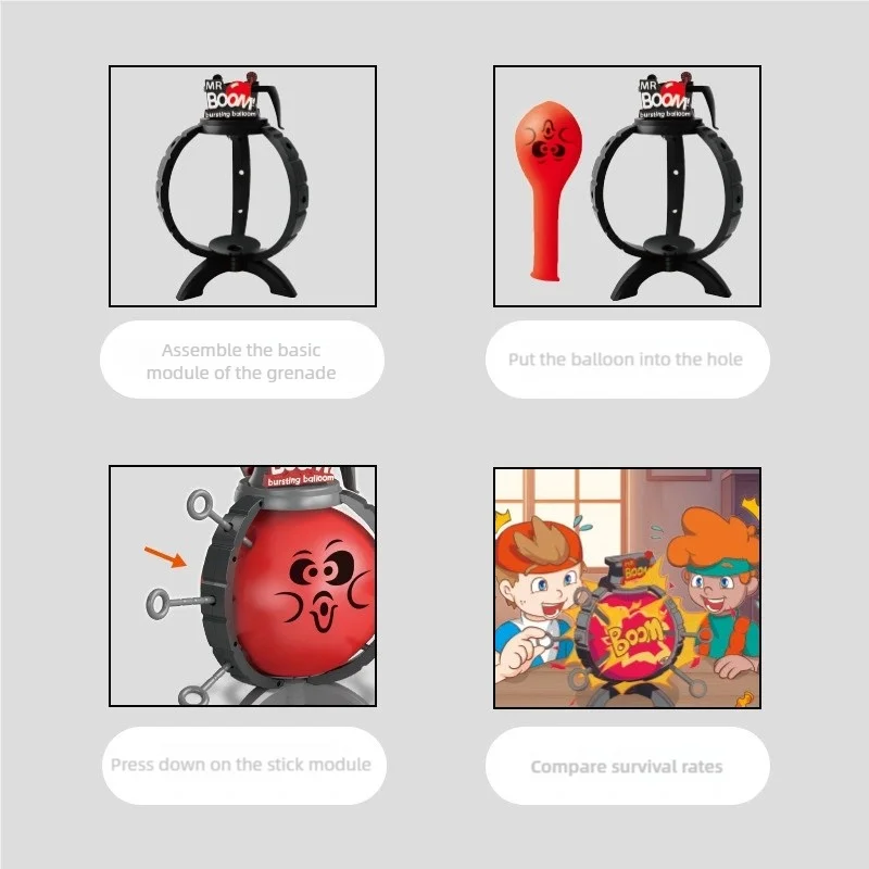 Party Games For 7 People - Hot-selling grappig ballonknal-spel, Mr. Explosion ballonknal-speelgoed,