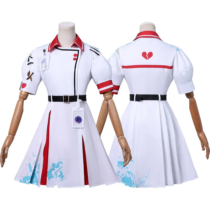Party Games Eggy - 3'x,4'f\6/Game Heather Cosplaykostuums Wit verpleegsterspak Franse