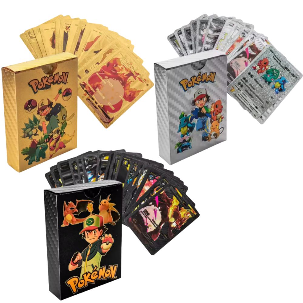 Party Games In Spanish - Nieuwe 55-delige Pokémon-kaarten Vmax GX Gold