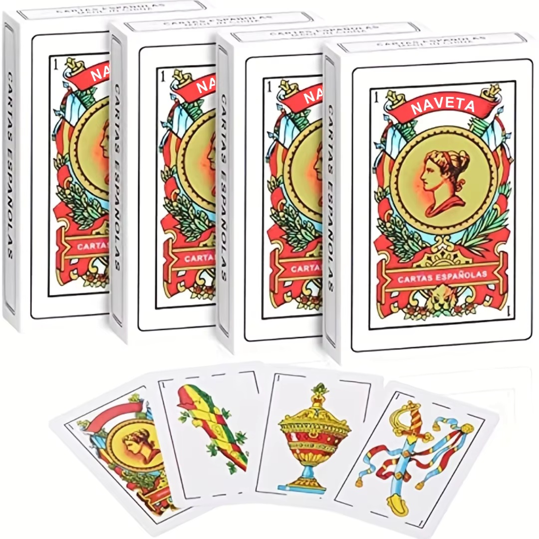 Party Games In Spanish - 1-deck authentieke Spaanse Naipes-speelkaarten - perfect