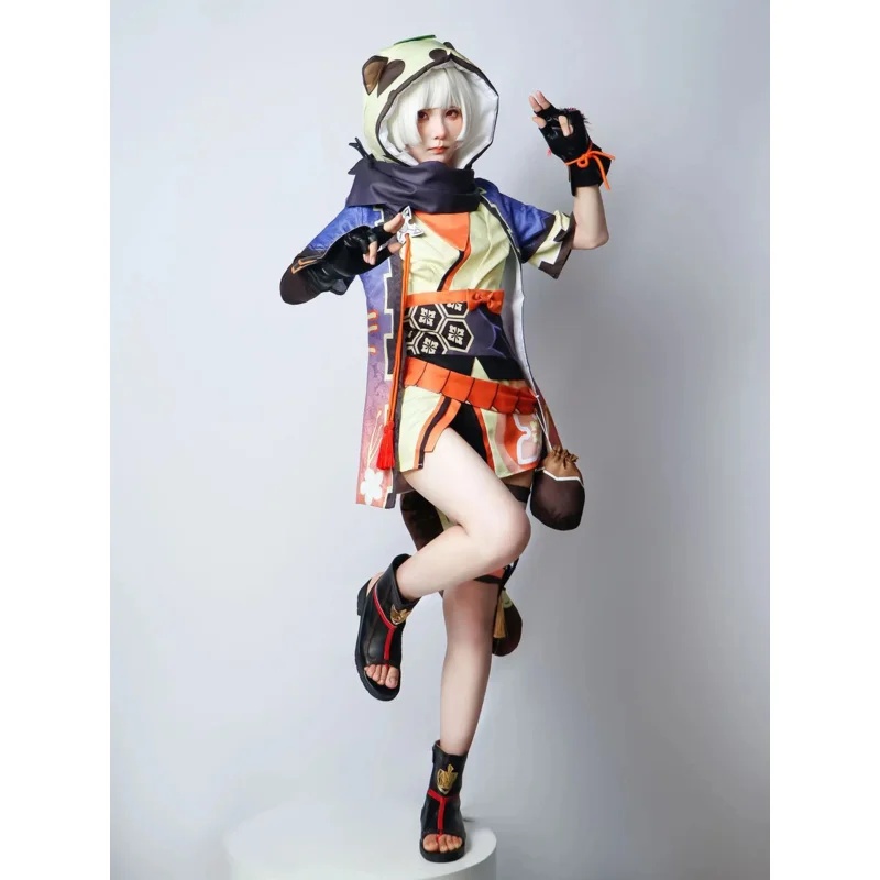 Zelda Party Games - Genshin Impact Sayu Cosplay Kostuum Volwassen