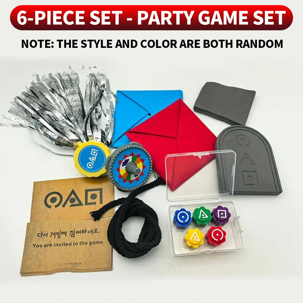 Party Games Multiplayer - 6-delige set - nostalgische traditionele spelset,