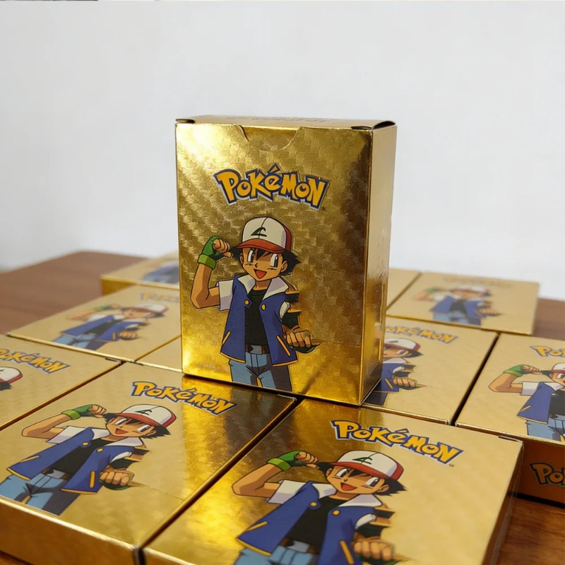 Party Games In Spanish - 55PCS Pokemon Kaarten Vmax GX Goudfolie