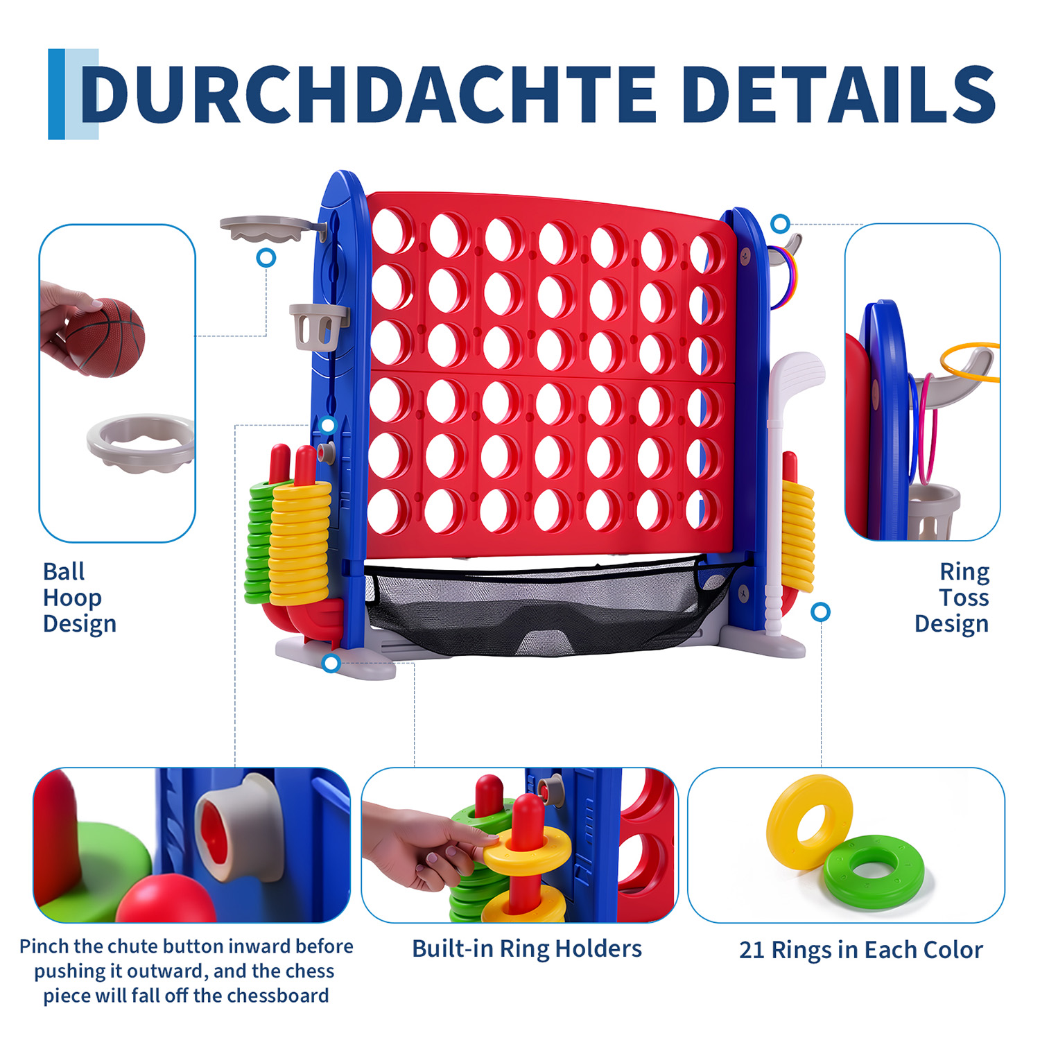4-in-1 Giant Connect Spelset,  - Giant Connect Four recensie en prijs