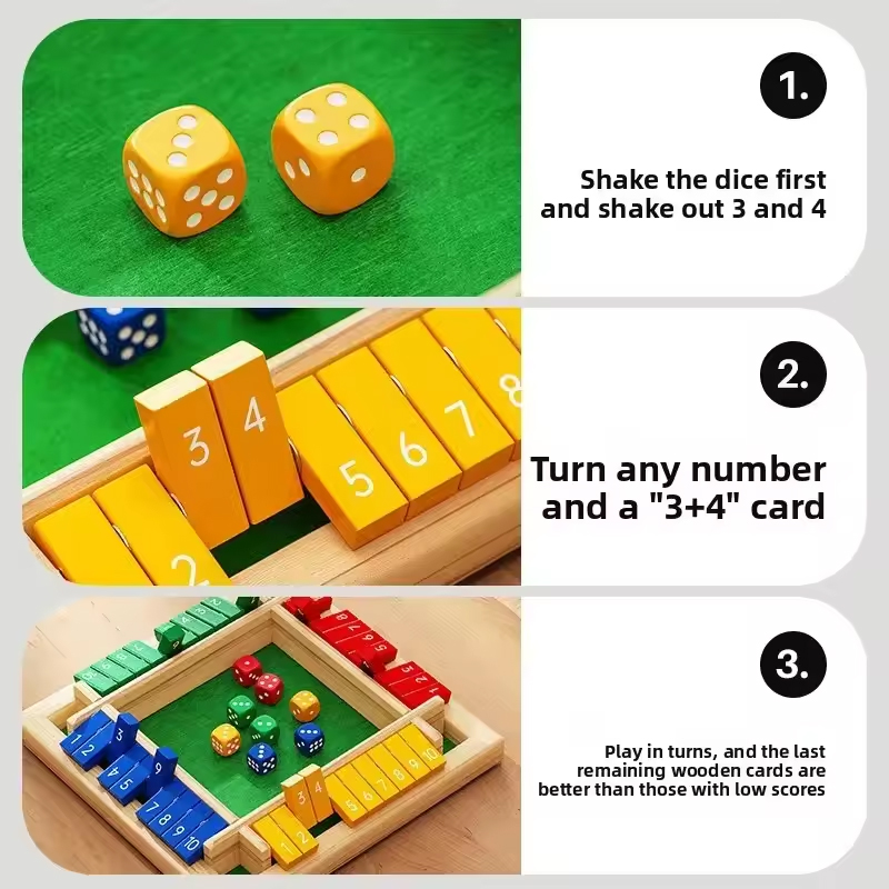 Box Game Houten dobbelstenen V - Party Games For 7 People recensie en prijs