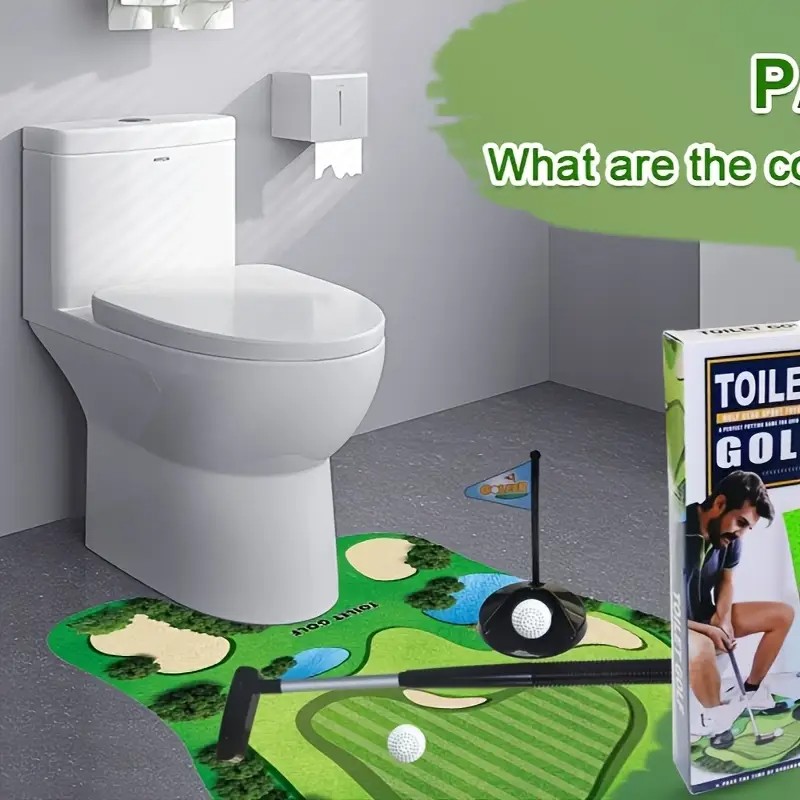 mini toilet golf speelgoedset  - Party Games Golf recensie en prijs