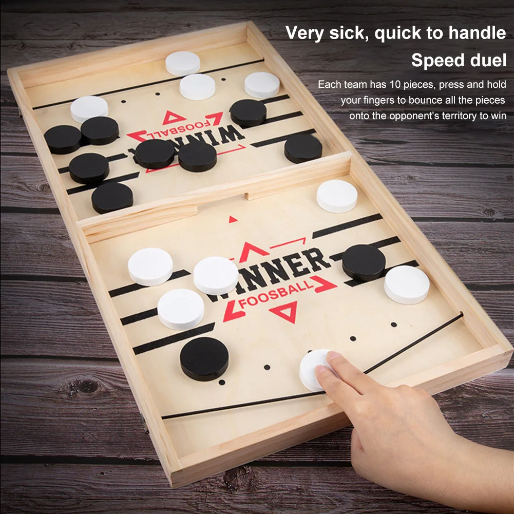 Sling Puck Bordspellen Houten  - Party Games For 7 People recensie en prijs