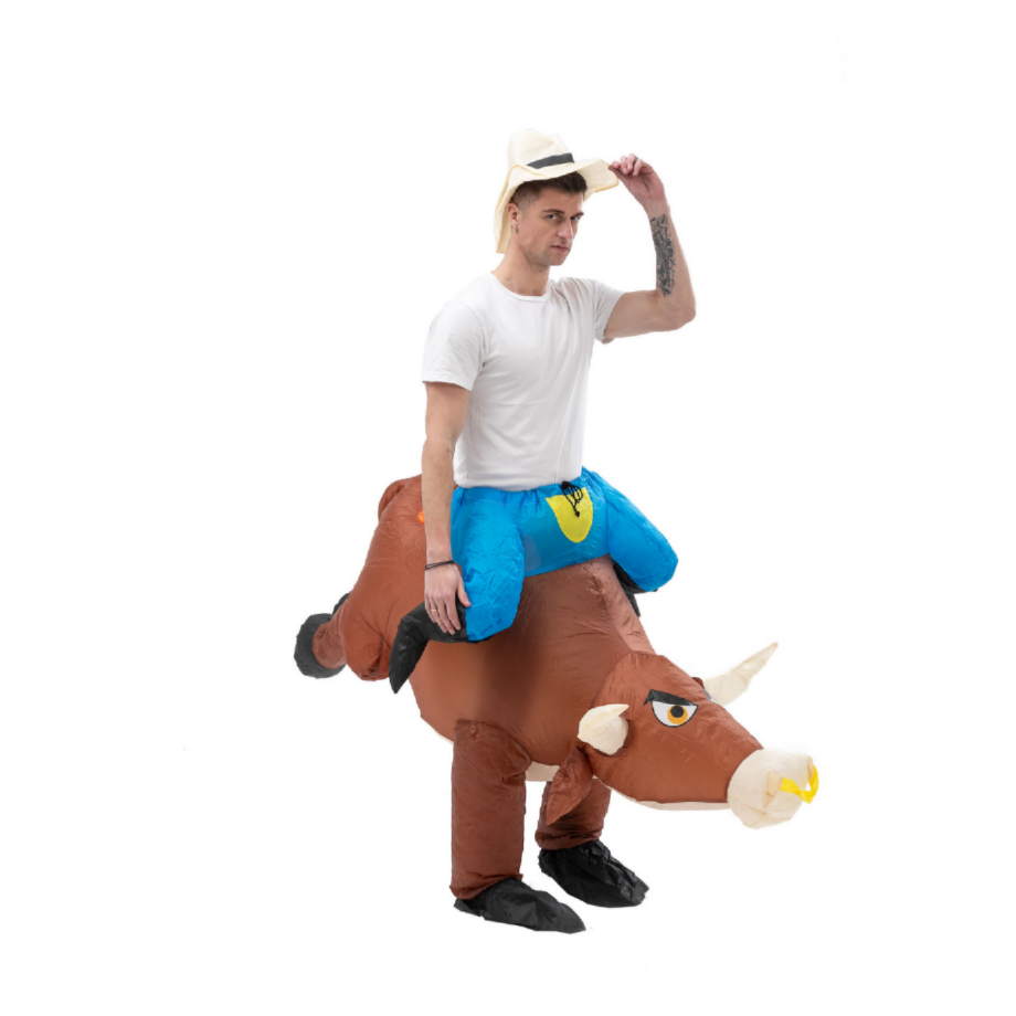 Leuk opblaasbaar cowboykostuum - Party Games In Spanish recensie en prijs