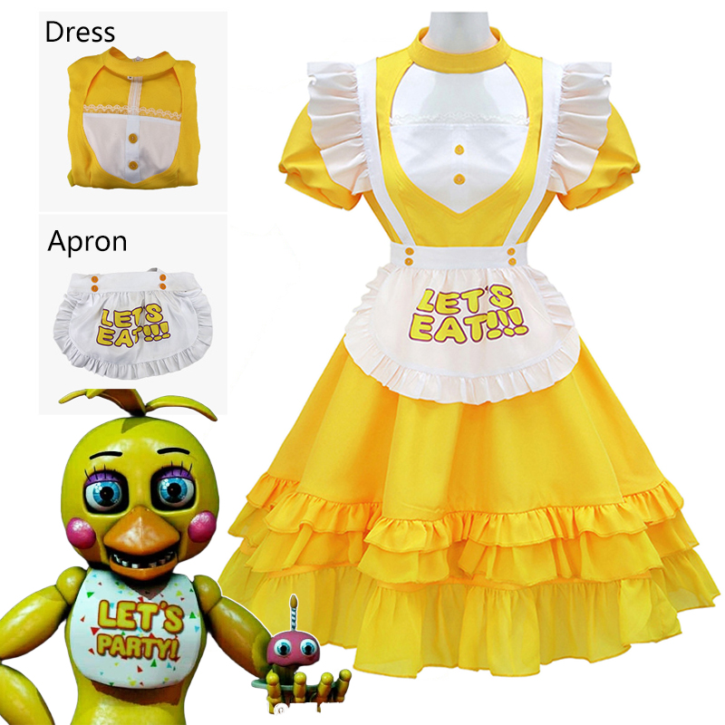 Toy Chica Cosplay Kostuums Gam - Party Games Girls Night recensie en prijs