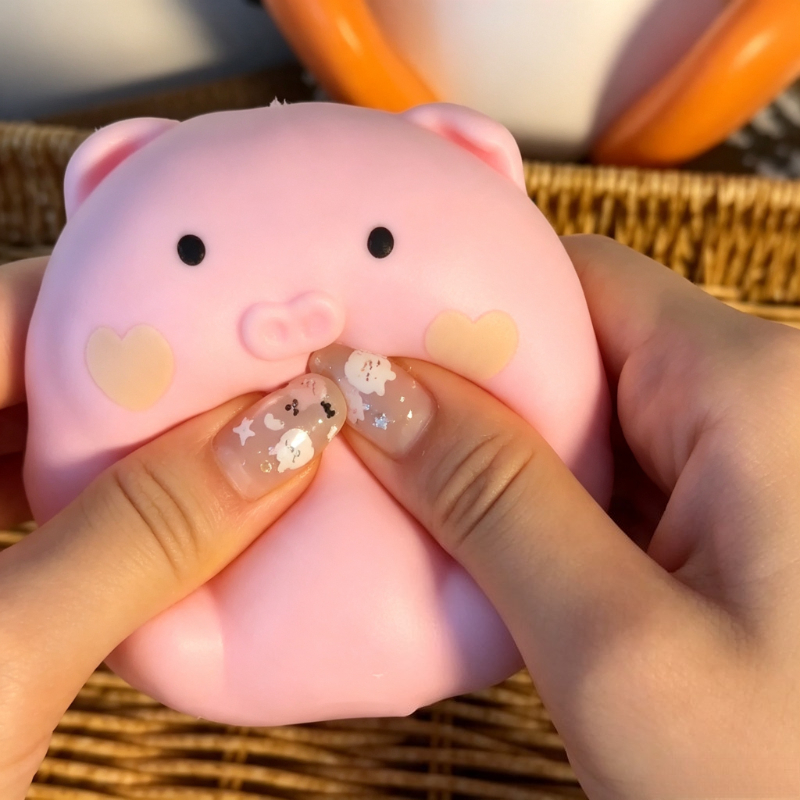 Knapperig roze varken squishy  - Party Games Spy recensie en prijs