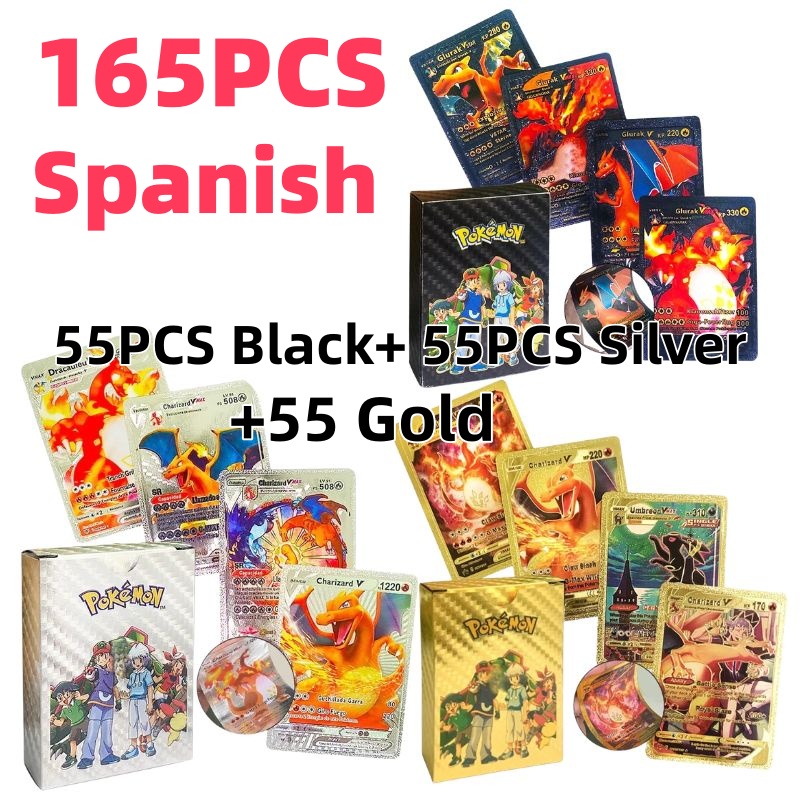 55PCS Pokemon-kaarten Vmax GX  - Party Games In Spanish recensie en prijs